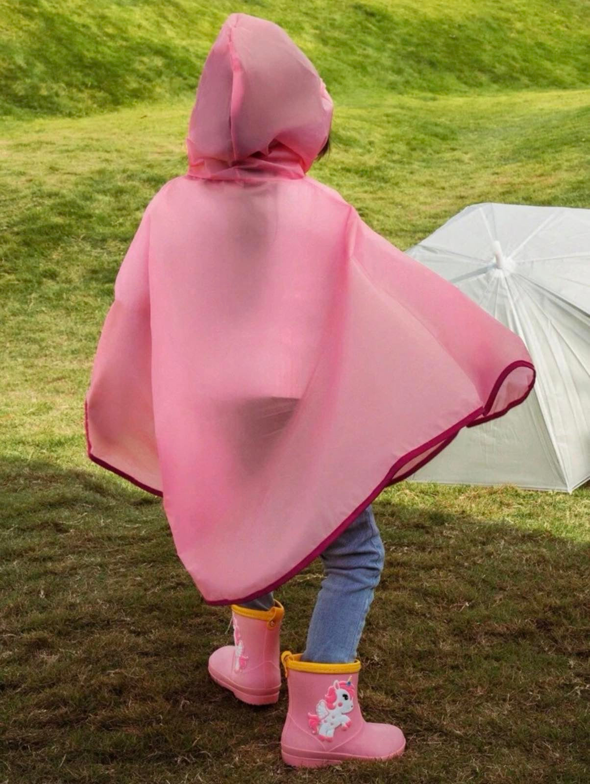 Pink Rain Cape and Jacket